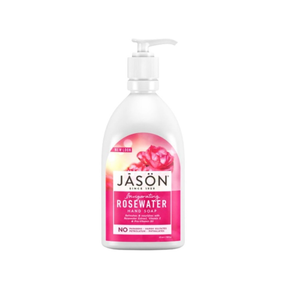 Jabón de Manos Rosas Glicerina Dosificador Jason 473ml