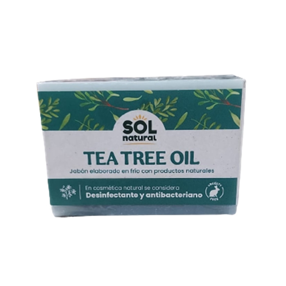Jabón Desinfectante Tea Tree Oil Solnatural 100gr
