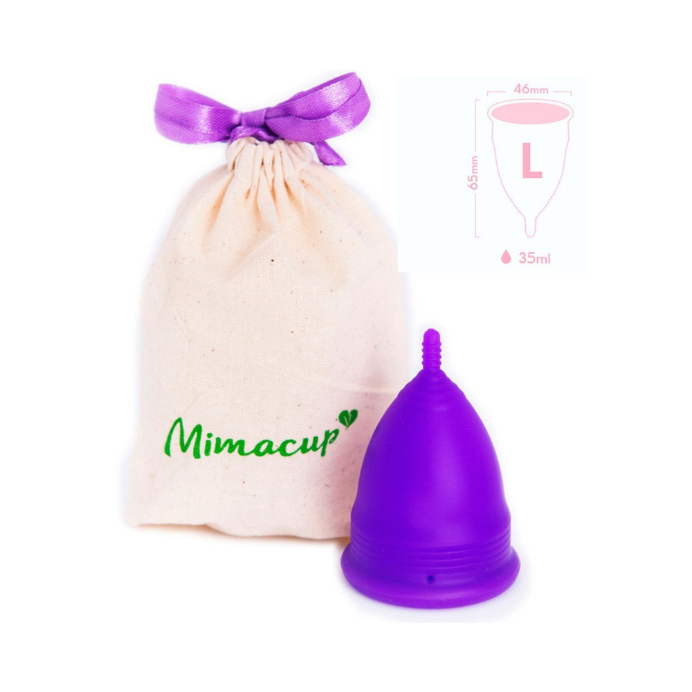 Copa Menstrual Violeta Opac L Mimacup 46mmx65mm