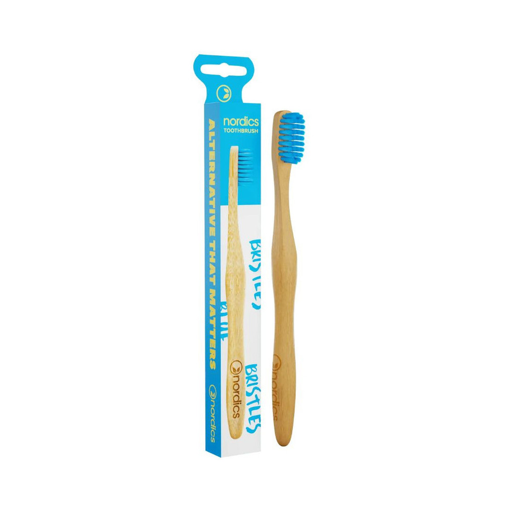 Cepillo Dental Bambú Adul Azul Nordics Oral Care 1 u