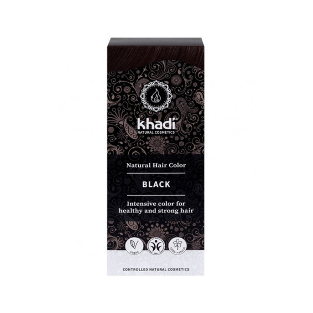Tinte Negro Herbal 100% Vegeta Khadi 100grs